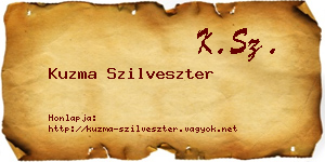 Kuzma Szilveszter névjegykártya